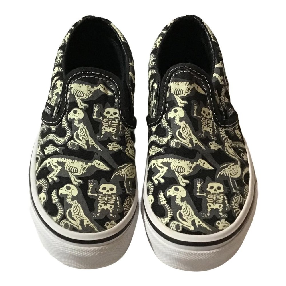 VANS Toddler Sz 10.5 Dinosaur Glow Sneaker - Picture 8 of 11